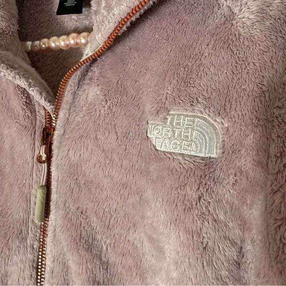 The North Face Osito pale pink teddy bear full zip jacket size Small - Picture 12 of 16